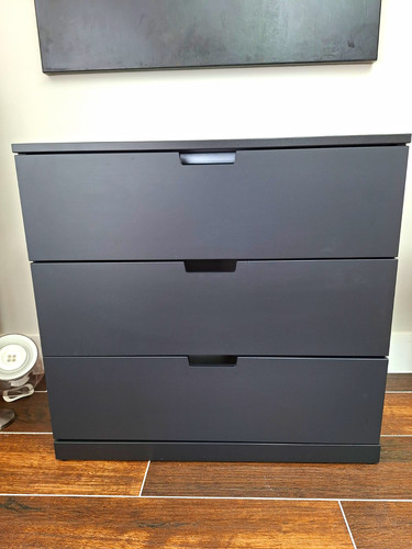 Ikea black drawer - 3-drawer, of