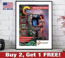 Contra Arcade Poster 18" x 24"