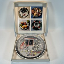 Vintage Villeroy & Boch Christmas Plate Wall Hanging Boxed 1988 Edition