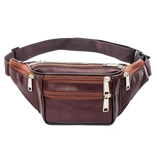 Real genuine leather bum waist - real,