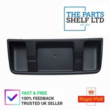 VW TRANSPORTER T5 GP 2010- TOP DASH CUBBY TRAY - WITH 12V HOLE - BLACK - GENUINE
