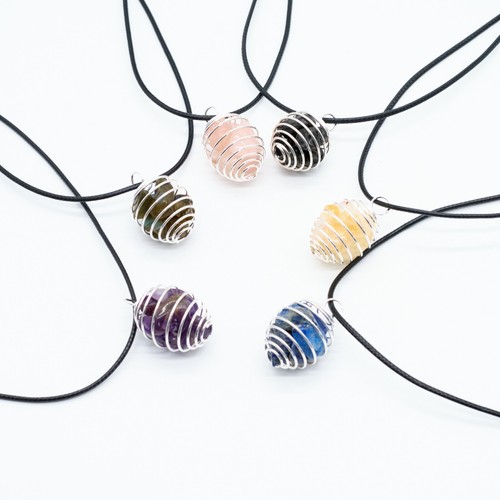 Crystal chip necklace - chip,