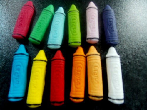 Edible fondant colourful - 12,