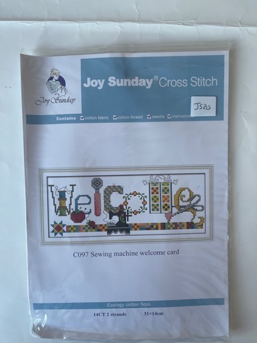Joy sunday cross stitch - cross, kit