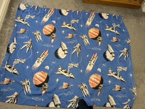 Space and rocket - rocket, curtains