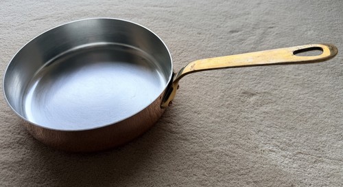 Antique french copper sauté - french,