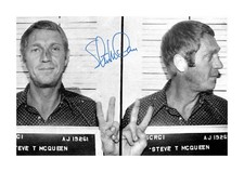 Steve McQueen A4 signed