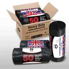 Black Bin Bags Refuse Sacks 50