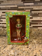 tinkerbell christmas tree topper w/color changing fiber optic wings, tested