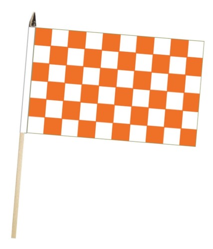 Tangerine and white - white, check