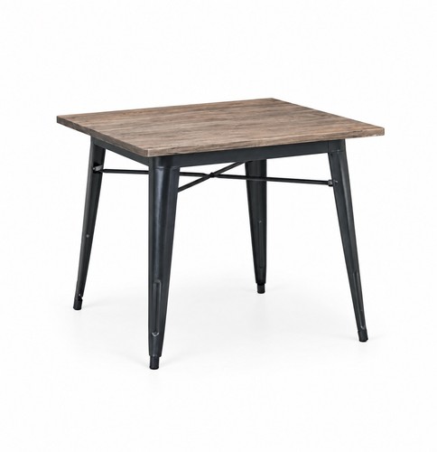 Industrial square dining - square, table