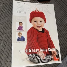 PATONS 3858 NEW BABY 0 - 18 months KNITTING dk wool 8 easy Designs for babies 