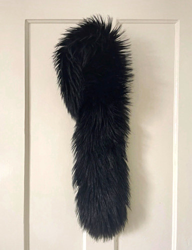 Vintage faux fur flat scarf - vintage,