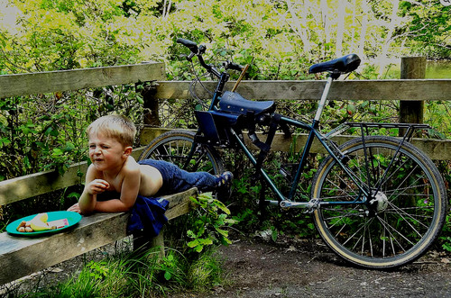 Rider mid mounted - mid-mounted, child