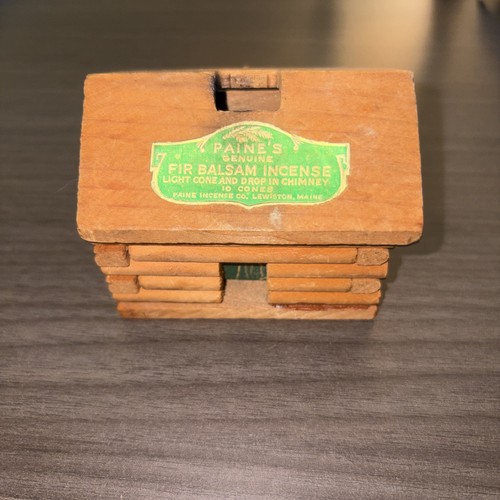 Small log cabin incense burner - small,