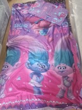 DREAMWORKS  TROLLS REVERSIBLE DUVET COVER SET SINGLE BEDDING. 2016