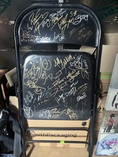 WWF WWE WCW Autographed Steel