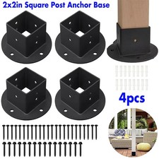 4pcs 50mm Square Post Anchor