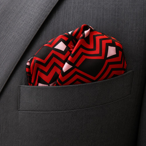 Premium silk pocket square - silk,