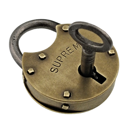 Antique padlock with key - antique,