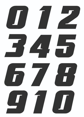 Custom race numbers x - race,