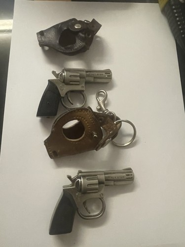 Vintage gun holster keyrings - holster,