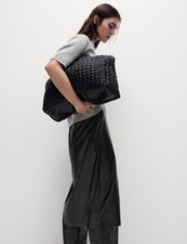 Marks & Spencer Womens Black Midi A Line Women Skirt - M&S