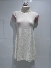 Shrinking Violet White Knitting Mini Dress Women xxs Girls Age 12