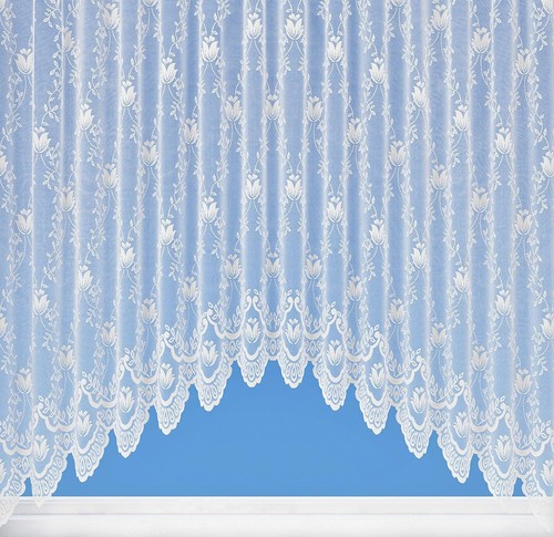 Isla white floral - floral, net