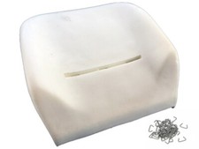 Seat base foam cushion - foam, clips