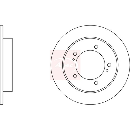 Brake discs solid for - 2x,