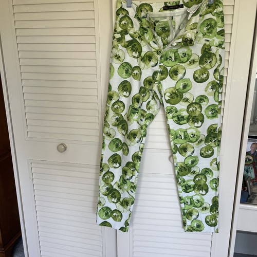 Zara basic print capri - pants, s