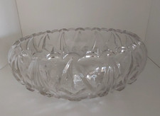 Small Cut Glass Fruit / Bonbon Bowl Diameter 6" Round