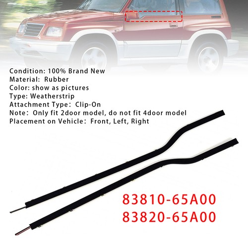 2pcs door belt weatherstrip - 2pcs,