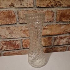 26cm Tall Clear Cut Glass