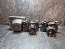 2 X Zenit 12xp Cameras  | Black | M42 | Soviet union | 1983 - 1994 For Parts Or 