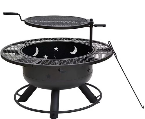 Outdoor large fire pit with - outdoor,