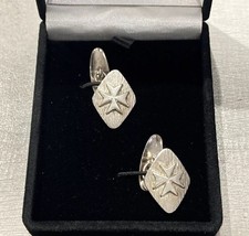 925 Sterling Silver Maltese Cross Men’s Chain Link Cufflinks 