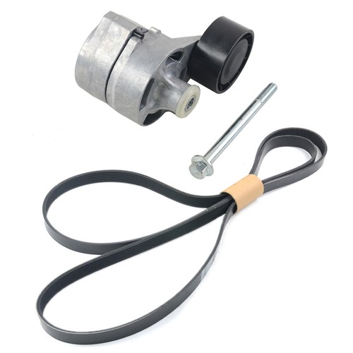Fan drive belt tensioner - belt+tensioner, for