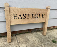 Oak house sign - house, with