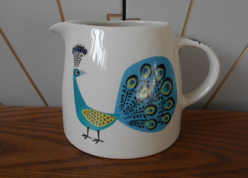 Peacock large milk jug small - large,