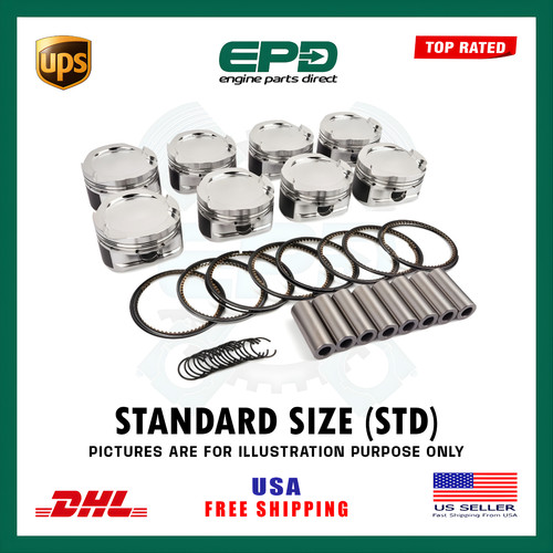 Pistons rings for bmw n63 - pistons, x8