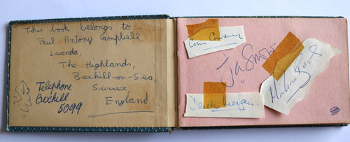 Cricket autograph book 1960 s - autograph, 1960's