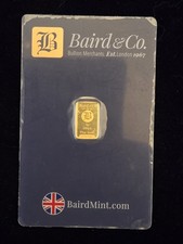 1g .999 fine Gold Baird & Co