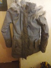 Hollister Grey Parka Jacket