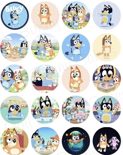 Bluey edible cupcake - edible,