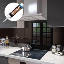 Glass splashbacks black and - splashbacks,