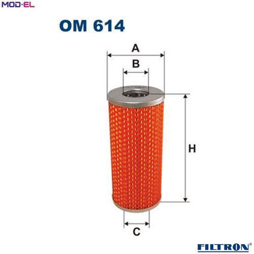 Oil filter 614 for - oil, alfa