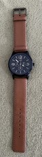 Used - Spirit Men’s Watch - Black With Tan Strap - Fully Working - Free P&P