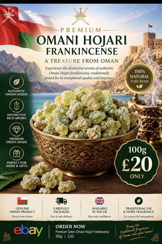 Green hojari frankincense - hojari,